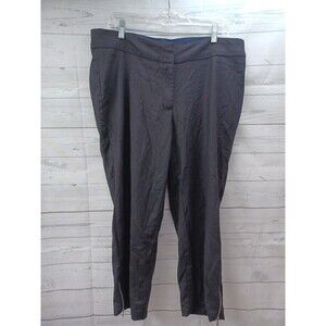 Peter Nygard Black Dress Pants Stretch Size 16W Cropped